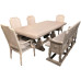 American Solid Wood Dining Set Revival Stretch Long Table High End Vintage Grey Furniture American Solid Wood Dining Set Revival Stretch Long Table High End Vintage Grey Furniture