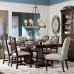 Classic American Vintage Patchwork Rectangular Dining Table Chair Set Furniture Whole Room Customization Villa Luxury Solid Wood Classic American Vintage Patchwork Rectangular Dining Table Chair Set Furniture Whole Room Customization Villa Luxury Solid Wood