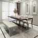 Modern Asian acrylic dining table chair set dining sample room hotel private room dining table luxury home furniture customization