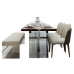 Modern Asian acrylic dining table chair set dining sample room hotel private room dining table luxury home furniture customization