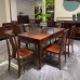 New Chinese Ebony Wood Dining Table Set for Home