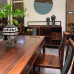 New Chinese Ebony Wood Dining Table Set for Home