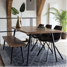 Nordic Retro Wood Dining Set