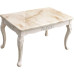 European style marble dining set furniture table small size rectangular home use