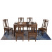 Redwood Chicken Wing Table Set Redwood Chicken Wing Table Set