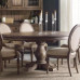American Solid Wood Dining Table Nordic Simple Oak Furniture Retro Vintage Round Table Small Dining Set