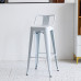 Loft Industrial Metal Bar Stool High Stool Simple Iron Home Dining Table Stool Iron Sheet Bar Table Chair Loft Industrial Metal Bar Stool High Stool Simple Iron Home Dining Table Stool Iron Sheet Bar Table Chair