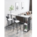 Home Rock Slate Bar Desk Lounge Balcony Relaxation Wall Windows Open Kitchen Sofa Partition Cabinet High Leg Table Chair