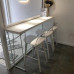 Wood Bar Table Balcony Home Divider High Stool Table Modern Minimalist White Wall Long Table Cafe Table Chair Wood Bar Table Balcony Home Divider High Stool Table Modern Minimalist White Wall Long Table Cafe Table Chair
