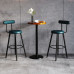 Nordic Bar Stool High Footstool Home Backrest