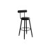 Nordic Bar Stool High Footstool Home Backrest