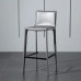 Modern Bar Stool Back Saddle Chair