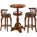American Bar Stool Solid Wood Bar Chair Table Home Use Swivel High Footstool Back Stool