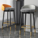 Modern minimalist bar stool cashier counter high stool back luxury home iron bar front stool Modern minimalist bar stool cashier counter high stool back luxury home iron bar front stool