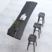 Solid Wood Bar Table Home Living Room Divider Small Balcony Window Long Table Coffee High Foot Table