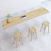 Solid Wood Bar Table Home Living Room Divider Small Balcony Window Long Table Coffee High Foot Table