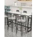Nordic Marble Milk Tea Bar Table Commercial Bar High Stool Table Window Strip Table Home Balcony