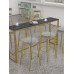 Nordic Marble Milk Tea Bar Table Commercial Bar High Stool Table Window Strip Table Home Balcony