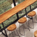 Wooden Bar Table WallMounted Home Balcony Lounge Table Simple Bar Table Stool Set