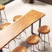 Wooden Bar Table WallMounted Home Balcony Lounge Table Simple Bar Table Stool Set