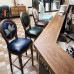 Solid Wood Bar Stools Simple American Retro Style 3 Solid Wood Bar Stools Simple American Retro Style 3