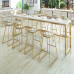Nordic Minimalist Bar Cafe High Stool Table Chair Marble Table Luxury Gold Table Chair Nordic Minimalist Bar Cafe High Stool Table Chair Marble Table Luxury Gold Table Chair