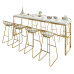Nordic Minimalist Bar Cafe High Stool Table Chair Marble Table Luxury Gold Table Chair Nordic Minimalist Bar Cafe High Stool Table Chair Marble Table Luxury Gold Table Chair