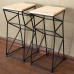 Loft Simple Geometry Steel Bar Stool