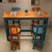 Mediterranean Solid Wood Bar Tables And Chairs Furniture Mediterranean Solid Wood Bar Tables And Chairs Furniture