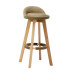 Wooden Bar Stool Swivel High Footstool Home Bar Chair European Style Bar Chair Front Desk High Foot Stool Fashionable Bar Stool