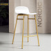 Nordic Upholstered Backbar Counterstool Home Bar Stool Modern Minimalist High Footstool Bar Chair Nordic Upholstered Backbar Counterstool Home Bar Stool Modern Minimalist High Footstool Bar Chair