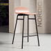 Nordic Upholstered Backbar Counterstool Home Bar Stool Modern Minimalist High Footstool Bar Chair Nordic Upholstered Backbar Counterstool Home Bar Stool Modern Minimalist High Footstool Bar Chair