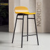 Nordic Upholstered Backbar Counterstool Home Bar Stool Modern Minimalist High Footstool Bar Chair Nordic Upholstered Backbar Counterstool Home Bar Stool Modern Minimalist High Footstool Bar Chair