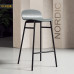 Nordic Upholstered Backbar Counterstool Home Bar Stool Modern Minimalist High Footstool Bar Chair Nordic Upholstered Backbar Counterstool Home Bar Stool Modern Minimalist High Footstool Bar Chair
