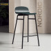 Nordic Upholstered Backbar Counterstool Home Bar Stool Modern Minimalist High Footstool Bar Chair Nordic Upholstered Backbar Counterstool Home Bar Stool Modern Minimalist High Footstool Bar Chair