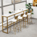 Scandinavian Minimalist Bar Table Chairs Marble Cafe Set Scandinavian Minimalist Bar Table Chairs Marble Cafe Set
