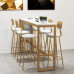 Scandinavian Minimalist Bar Table Chairs Marble Cafe Set Scandinavian Minimalist Bar Table Chairs Marble Cafe Set