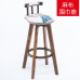 Retro Swivel Barstool Modern Minimalistic Solid Wood Backrest American Tall Stool Creative Cafe Bar Chair Retro Swivel Barstool Modern Minimalistic Solid Wood Backrest American Tall Stool Creative Cafe Bar Chair