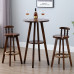 Retro Swivel Barstool Modern Minimalistic Solid Wood Backrest American Tall Stool Creative Cafe Bar Chair Retro Swivel Barstool Modern Minimalistic Solid Wood Backrest American Tall Stool Creative Cafe Bar Chair