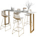 Nordic Marble Bar Table Chairs Home Wall Narrow High Stool Window Balcony Long Table Slab Cafe Nordic Marble Bar Table Chairs Home Wall Narrow High Stool Window Balcony Long Table Slab Cafe