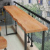 Wooden Balcony Bar Table Wall Narrow Iron Long Table Home Bar Milk Tea Shop High Stool Table Chair Set Wooden Balcony Bar Table Wall Narrow Iron Long Table Home Bar Milk Tea Shop High Stool Table Chair Set