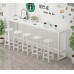 Wall Supported Tables Home Balcony Windows Tables Boba Shop Chairs Commercial Luxe Long Tables High Footed Tables Narrow Tables