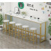 Wall Supported Tables Home Balcony Windows Tables Boba Shop Chairs Commercial Luxe Long Tables High Footed Tables Narrow Tables