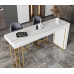 Italian Marble Luxury Bar Table Set Home Partition Wall Long Table Modern Minimalist Bar Table and Chairs