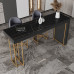 Italian Marble Luxury Bar Table Set Home Partition Wall Long Table Modern Minimalist Bar Table and Chairs