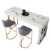 Italian Marble Luxury Bar Table Set Home Partition Wall Long Table Modern Minimalist Bar Table and Chairs