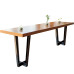 Iron Coffee Cafe High Bar Table Solid Wood Small Round Table Bar Table Card Seat Home Bar Table Milk Tea Shop Table Chairs