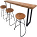 Home Wall Bar Table Nordic Solid Balcony Partition Minimalist Cafe Long Table Window Seat High Stool Table