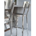 Industrial Style Outdoor Bar Stool Metal Stainless Steel High Footstool With Backrest Bar Chair Stool Industrial Style Outdoor Bar Stool Metal Stainless Steel High Footstool With Backrest Bar Chair Stool