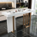 Scandinavian Luxury Marble Bar Table for Home Living Room Partition Small Space Modern Minimalist Integrated Table Scandinavian Luxury Marble Bar Table for Home Living Room Partition Small Space Modern Minimalist Integrated Table